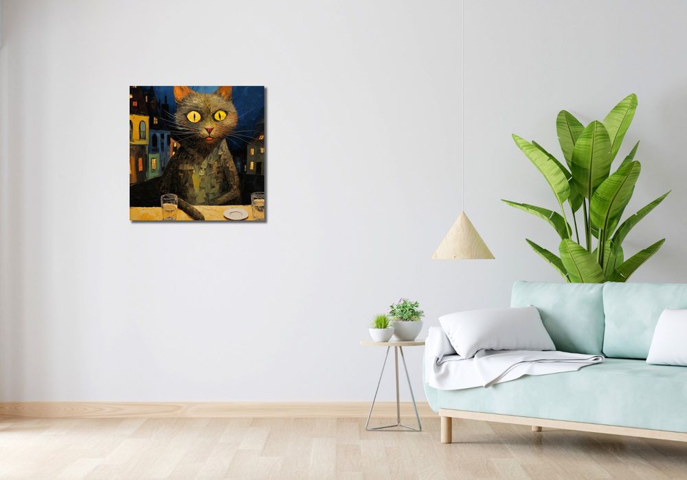 Obraz 60x60cm Nocny Obserwator