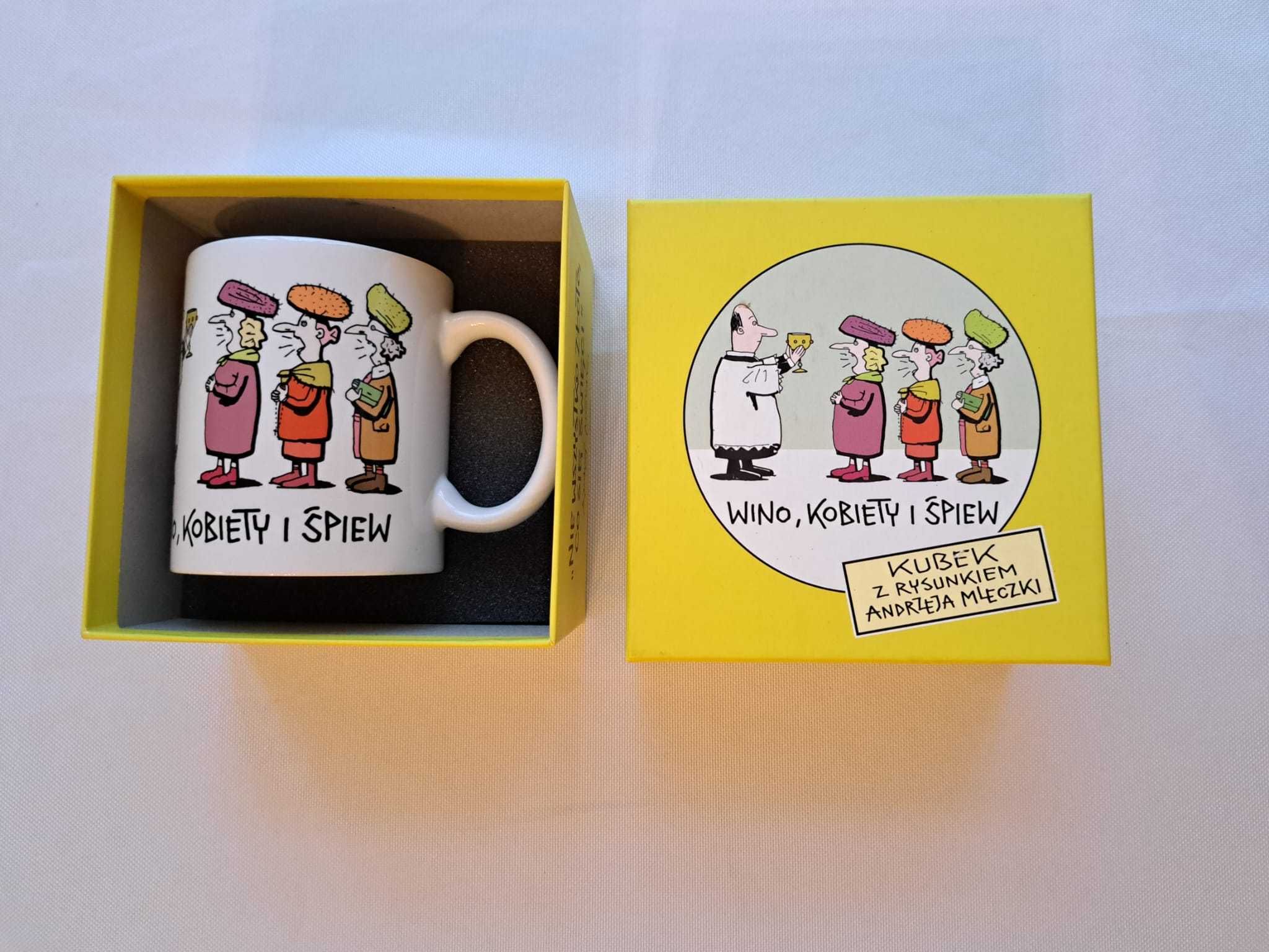 Kubek MLECZKO - Wino, kobiety i śpiew / nowy