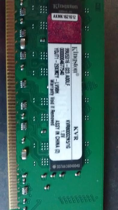 Pamięć RAM Kingston KVR800D2N5/1G 1GB DDR2 800MHz PC2-6400 wysyłka