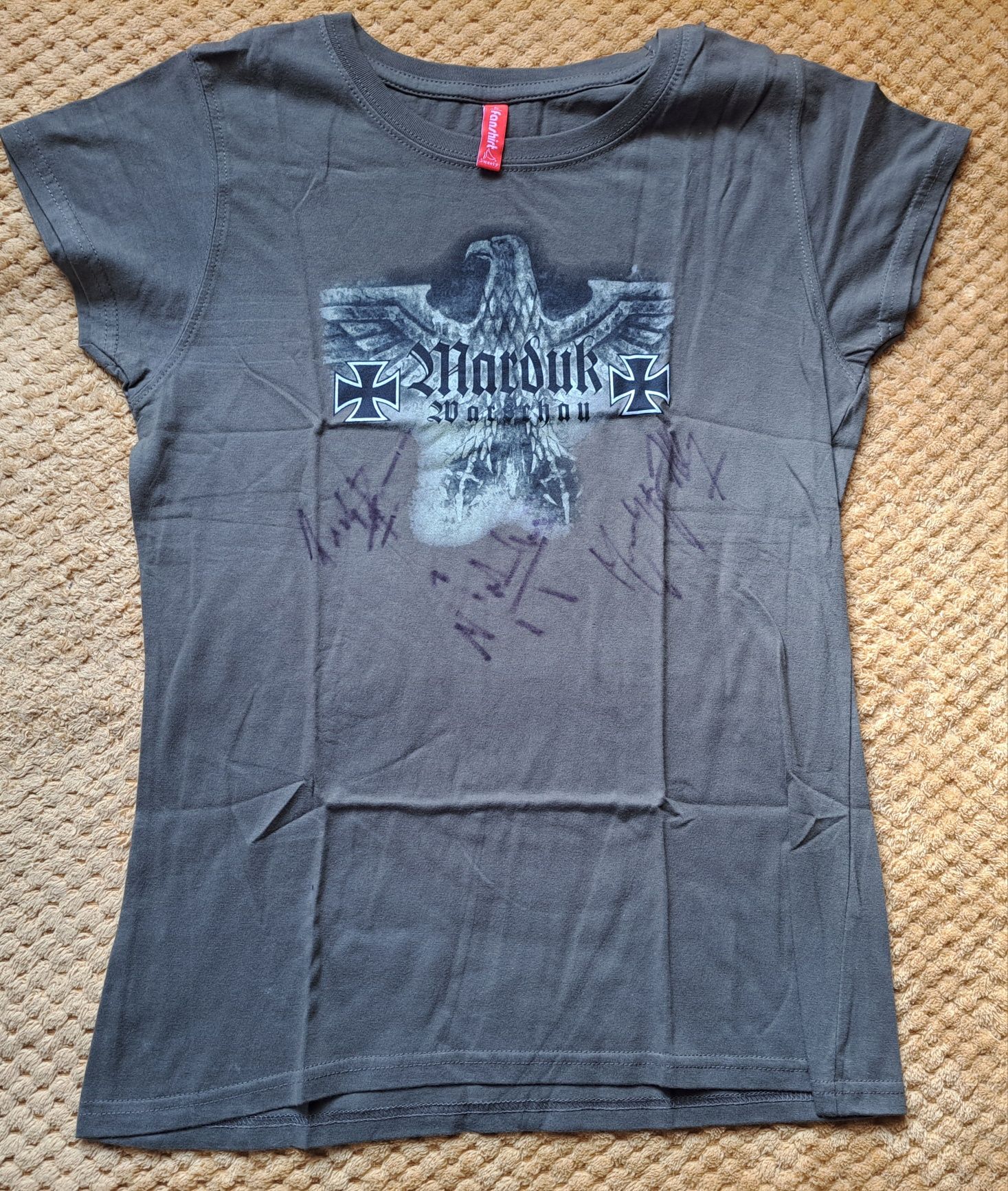 MARDUK koszulka T-shirt girly z autografami muzykow Black Metal