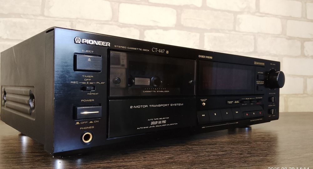 PIONEER CT-447 Stereo Cassette Deck 1990-91