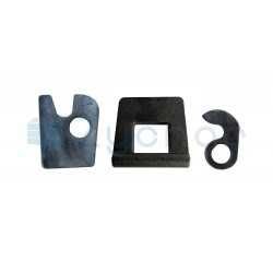 Zawias dolnego otwierania burty, Blacha 10 mm - Długość 70 mm KUTY