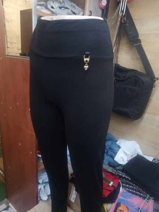 Spodnie Turcja Push Up czarne 2 wzory M/L i L/XL bawełna wyprzedaż