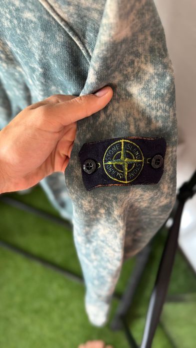 Худи Кофта Stone Island Off Dye Зеленая