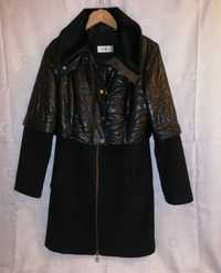 Czarna zimowa kurtka pikowana Lasagrada