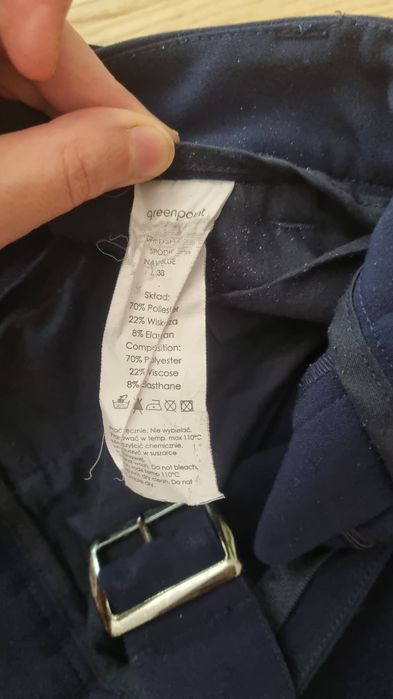 Granatowe spodnie Greenpoint 38