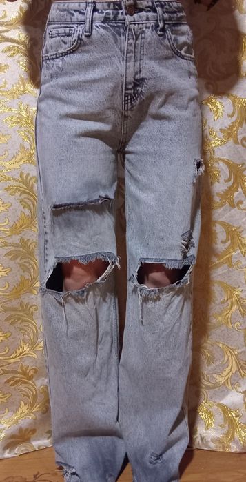Джинси сірі палаццо