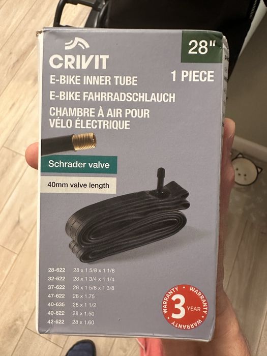 Dentka rowerowa nowa crivit 28 cali