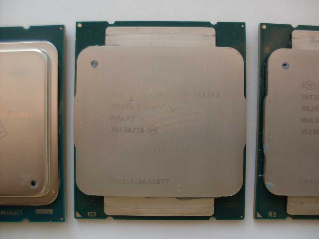 Процессоры Xeon E5-2620v2(LGA2011,s2011) и Xeon E5-2637v3(LGA2011-3).