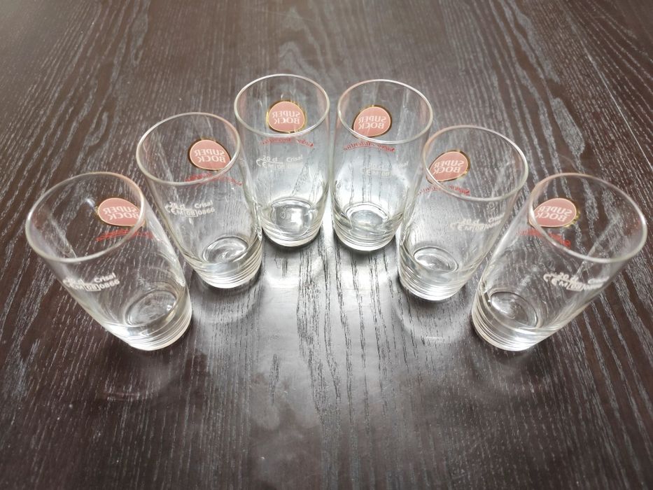 Lote de 6 Copos Super Bock (Novos - 20 cl)