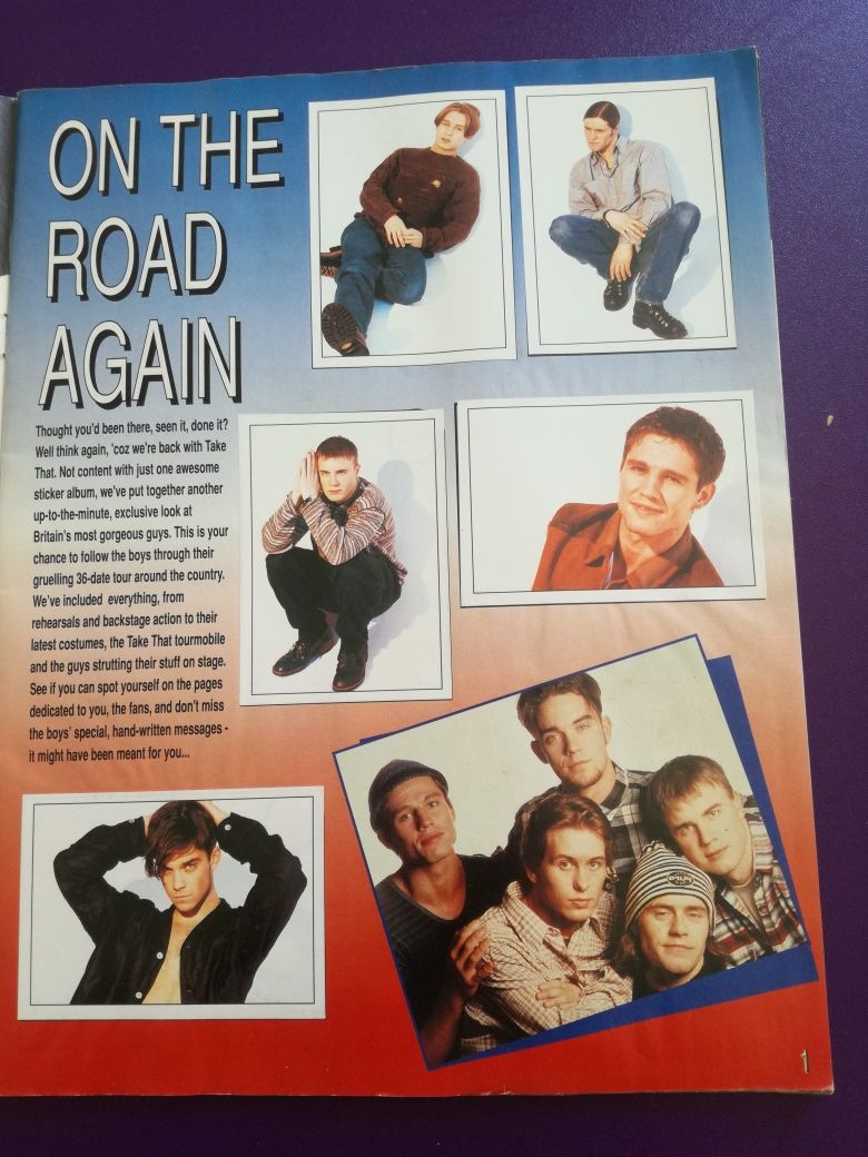 Caderneta de cromos Completa Take That The official 94 Tour -  PANINI