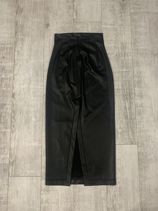 Шкіряна спідниця Zara