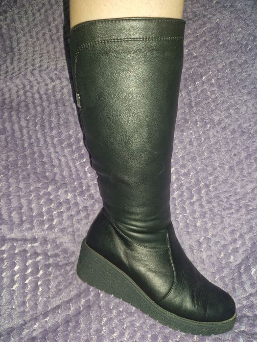 Продам жіночі сапоги нат.кожа