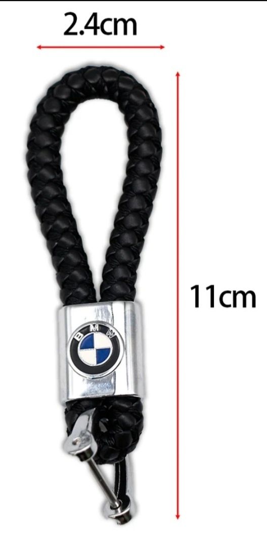 Brelok do kluczy BMW plecionka I metal