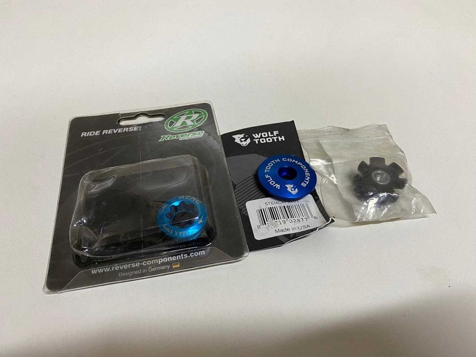 Tampa e aranha de direção e tampa pedaleiro shimano II, novos!!