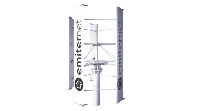 Zestaw ON-GRID turbina Ecorote 9,8kW, elektrownia wiatrowa słup stal.