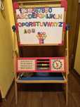 Tablica Playtive dwustronna kredowo-magnetyczna stojąca z literami