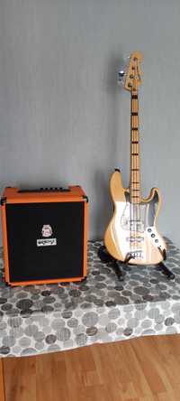 Squire Jazz bass vintage modified + Orange Crush 50B