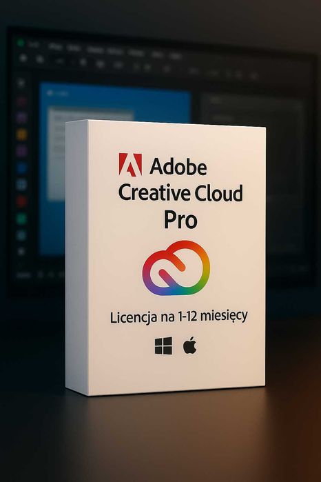 Adobe Creative Cloud Pro 1-12 miesięcy + Dysk w chmurze 100 GB Win/Mac