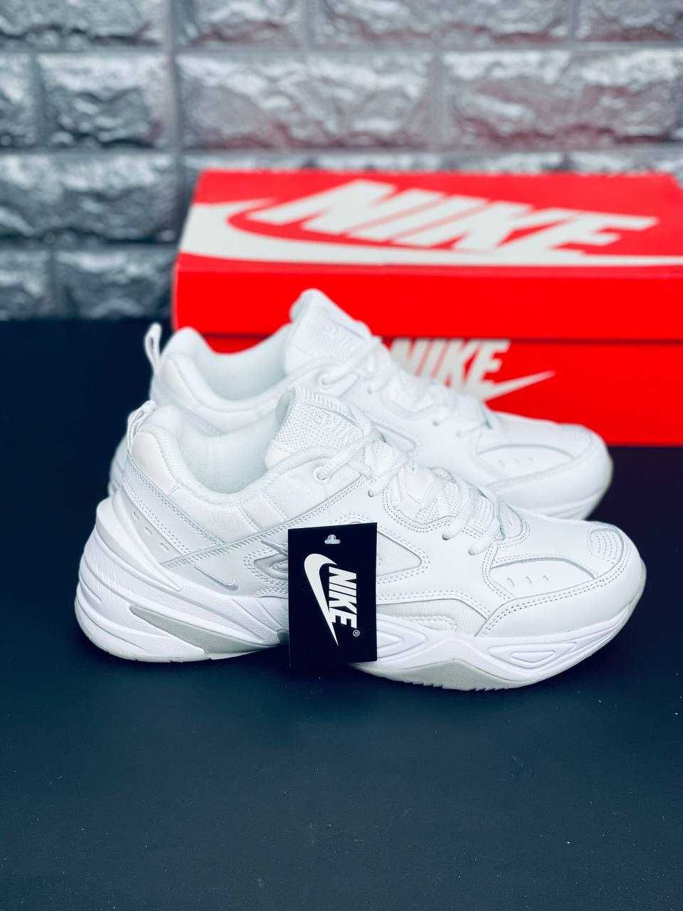 Мужские кроссовки Nike M2K Tekno Натуральная Кожа!  красовки Найк М2К