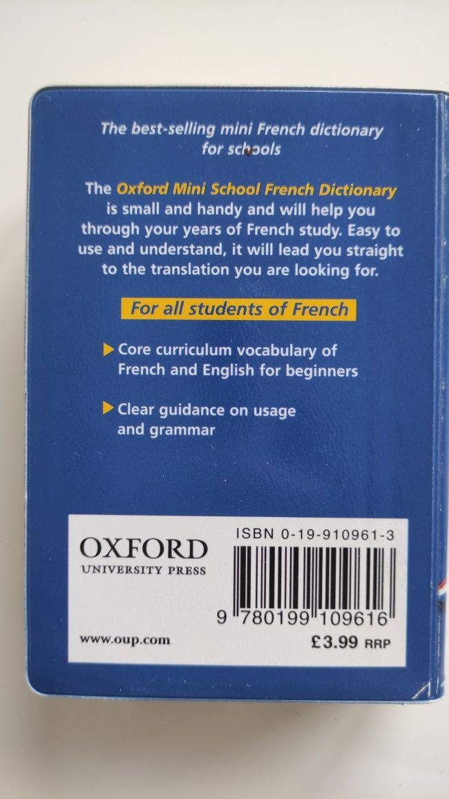 Słownik francusko angielski french english oxford