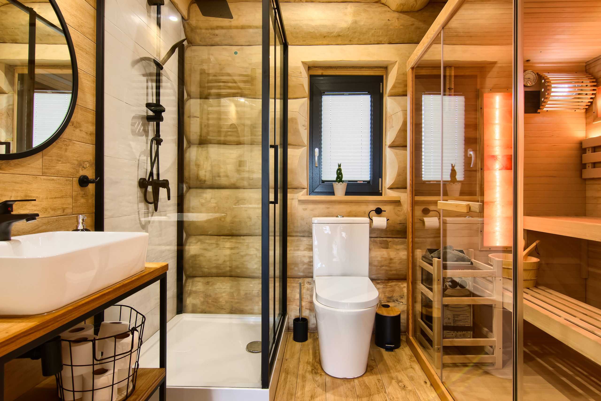 Domek w górach dom drewniany z bali SAUNA weekend noclegi ZAWOJA góry