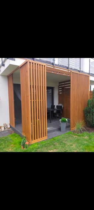 Altana taras pergola wiata na wymiar zabudowa dach poliwęglan