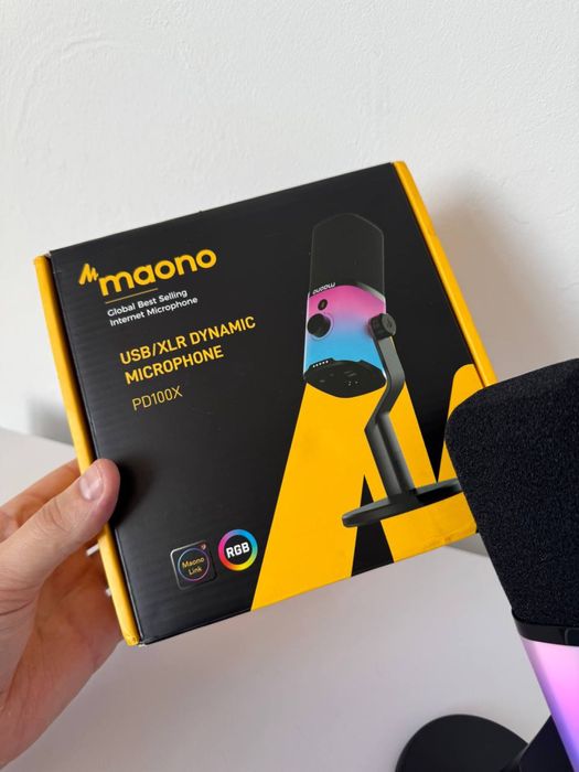Мікрофон Maono PD100X RGB геймерський стрімів та подкастів fifine xlr