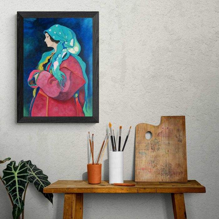 Ręcznie malowany obraz 42x60 reprodukcja Kazimierz Sichulski