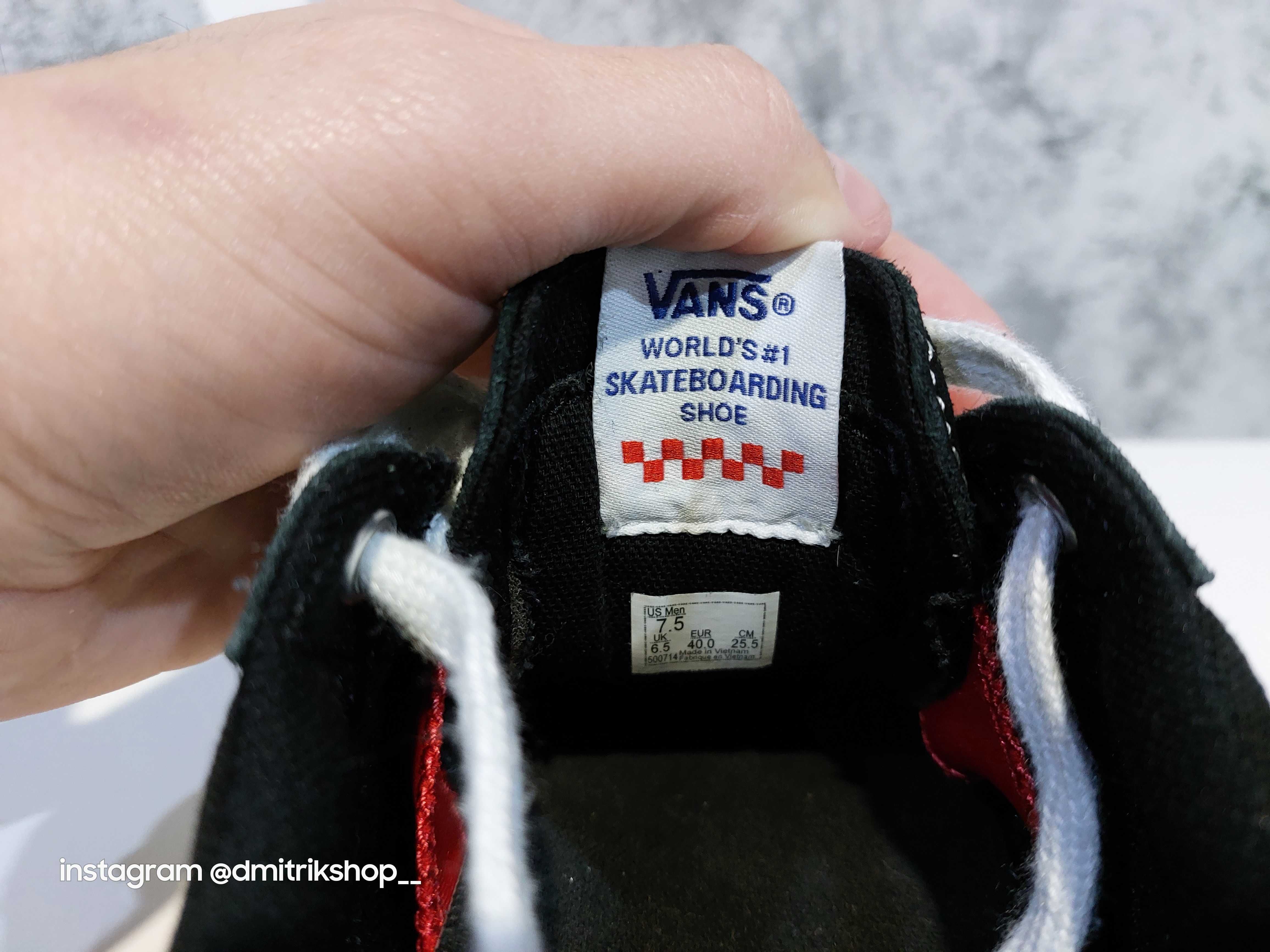 Кеди Vans Skate Sk8 р40 кеды мужские Vans