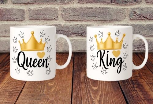 Zestaw kubków QUEEN i KING