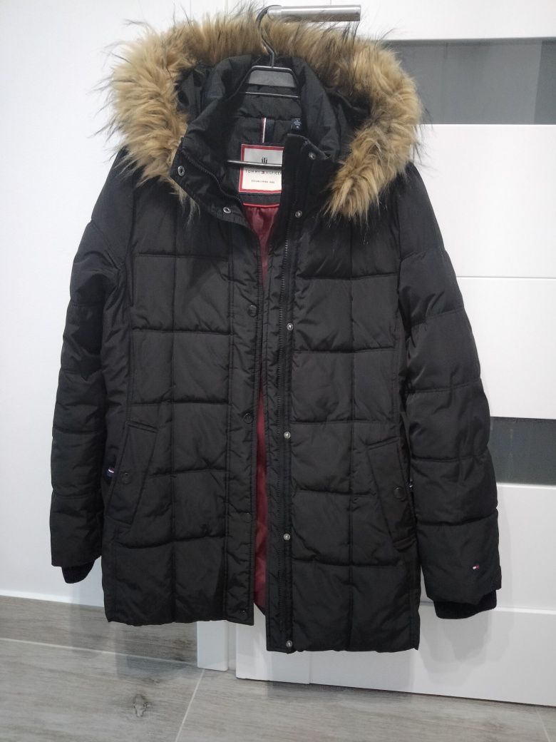 Kurtka Tommy Hilfiger czarna damska rozmiar L