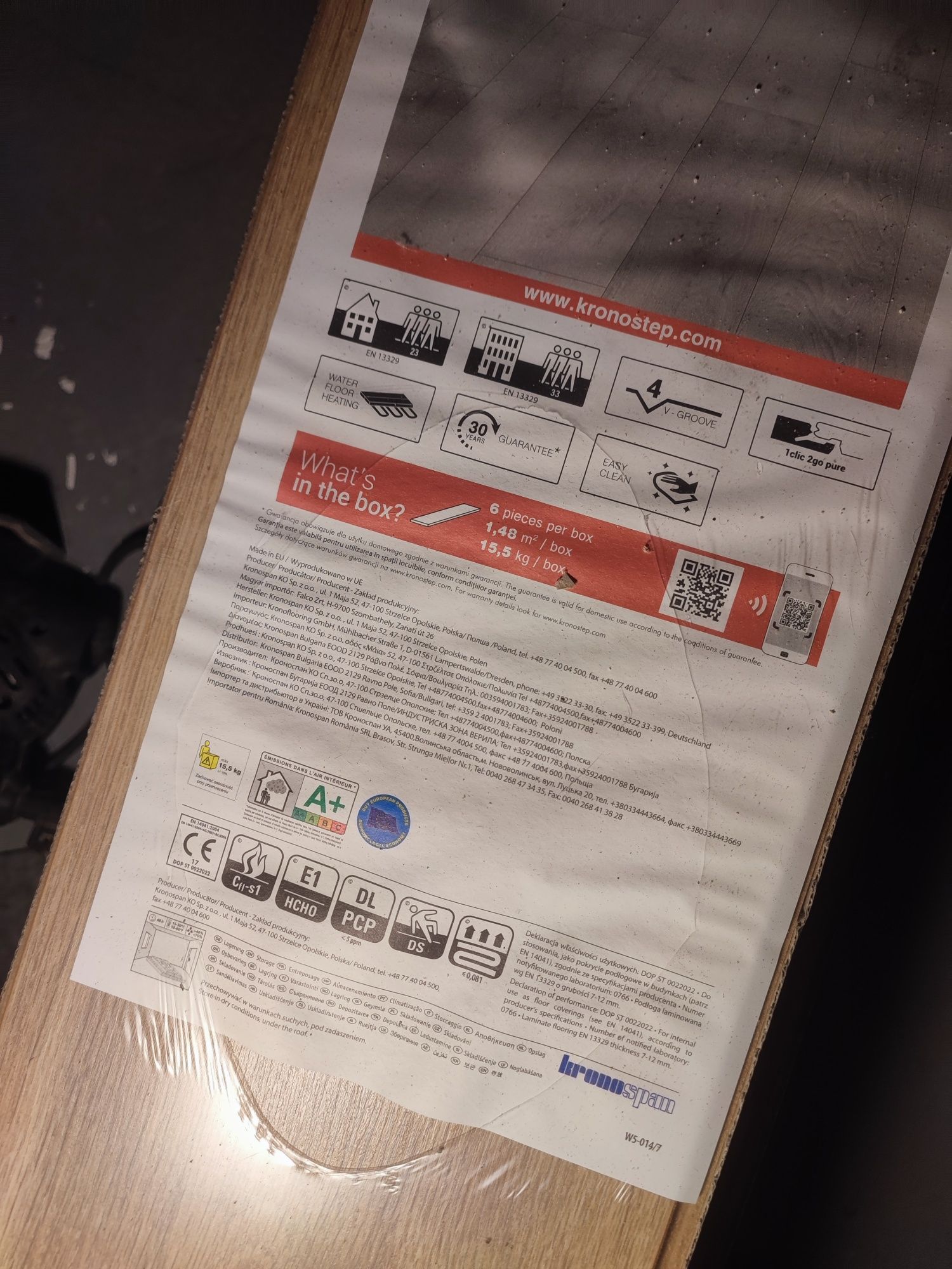 Panele podłogowe AC6 Dąb Fayola 6m2