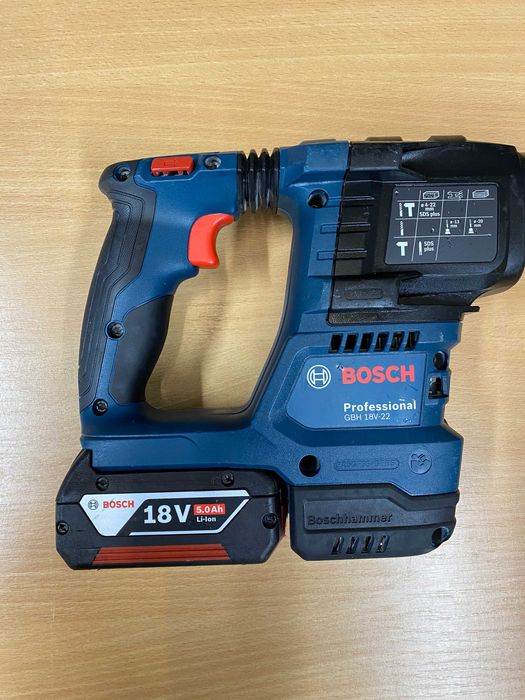 Bosch GBH 18V-22 Professional Młotowiertarka SDS Plus 1,9J aku 5.0Ah
