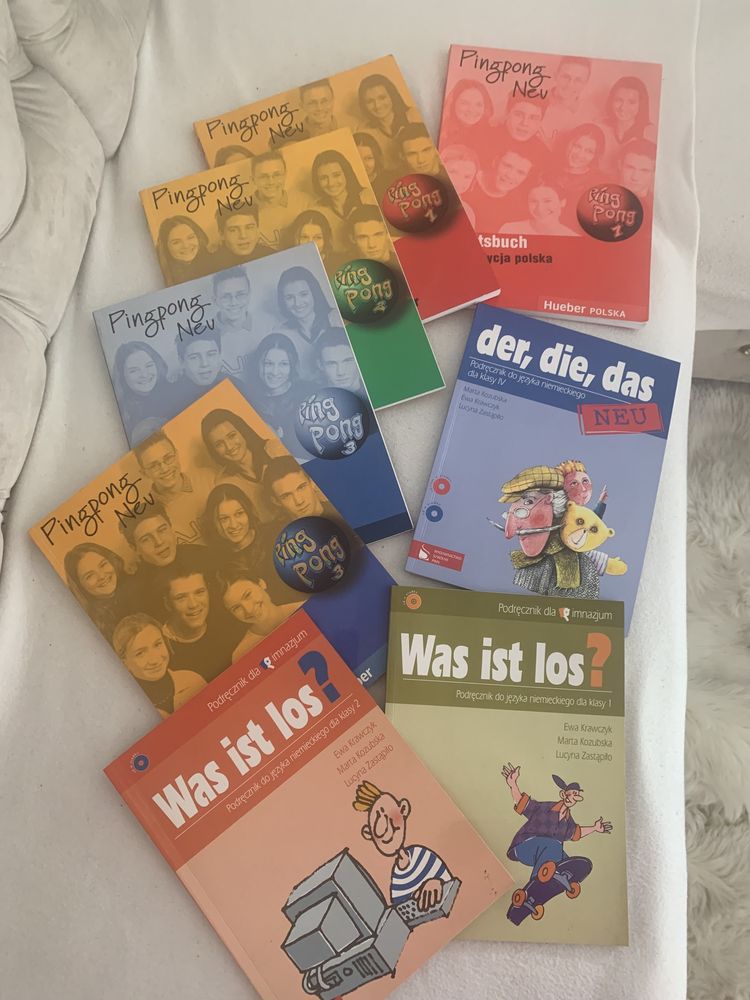 Sprzedam nowe ksiazki z plytami do nauki jezyka niemieckiego  8 sztuk