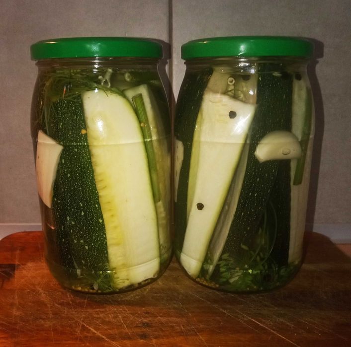 3 x Cukinia kiszona domowa 900 ml