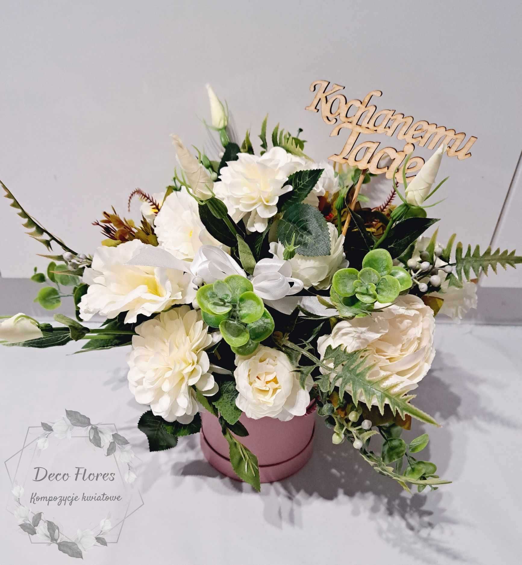 Flowerboxy kwiaty w pudełku Dzień Babci urodziny imieniny rocznica