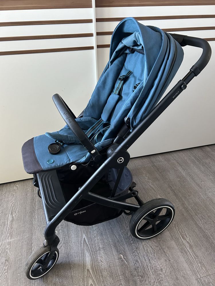 Cybex balios s lux - River blue - niebieski - czarny - spacerówka