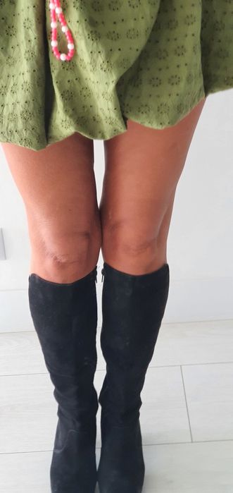 Kozaki zamszowe szpilka wygodne