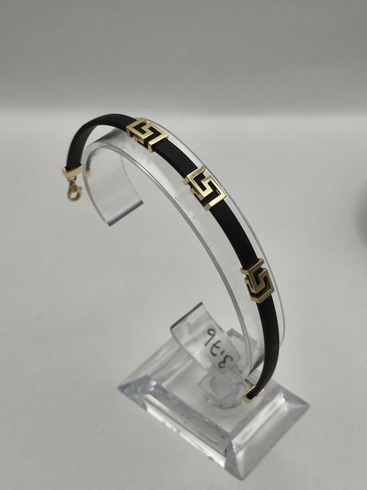 Złota Bransoletka Na Kauczuku Pr.585 Nowa Zapraszamy