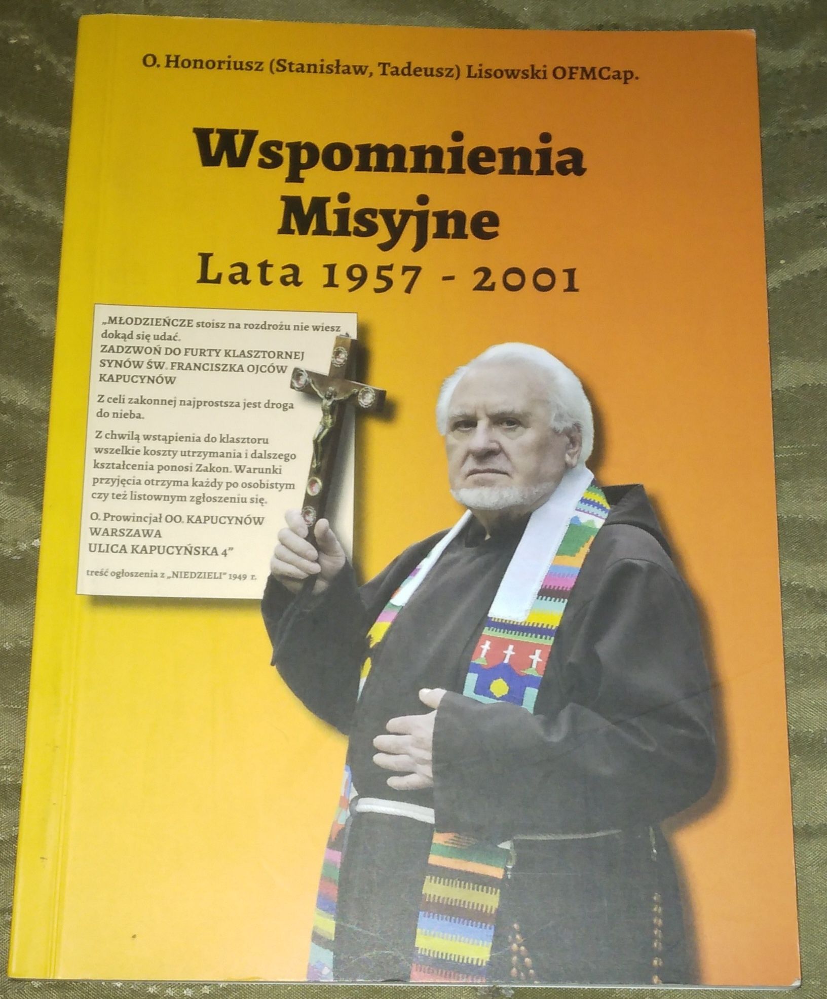 Wspomnienia misyjne - o. Honoriusz Lisowski