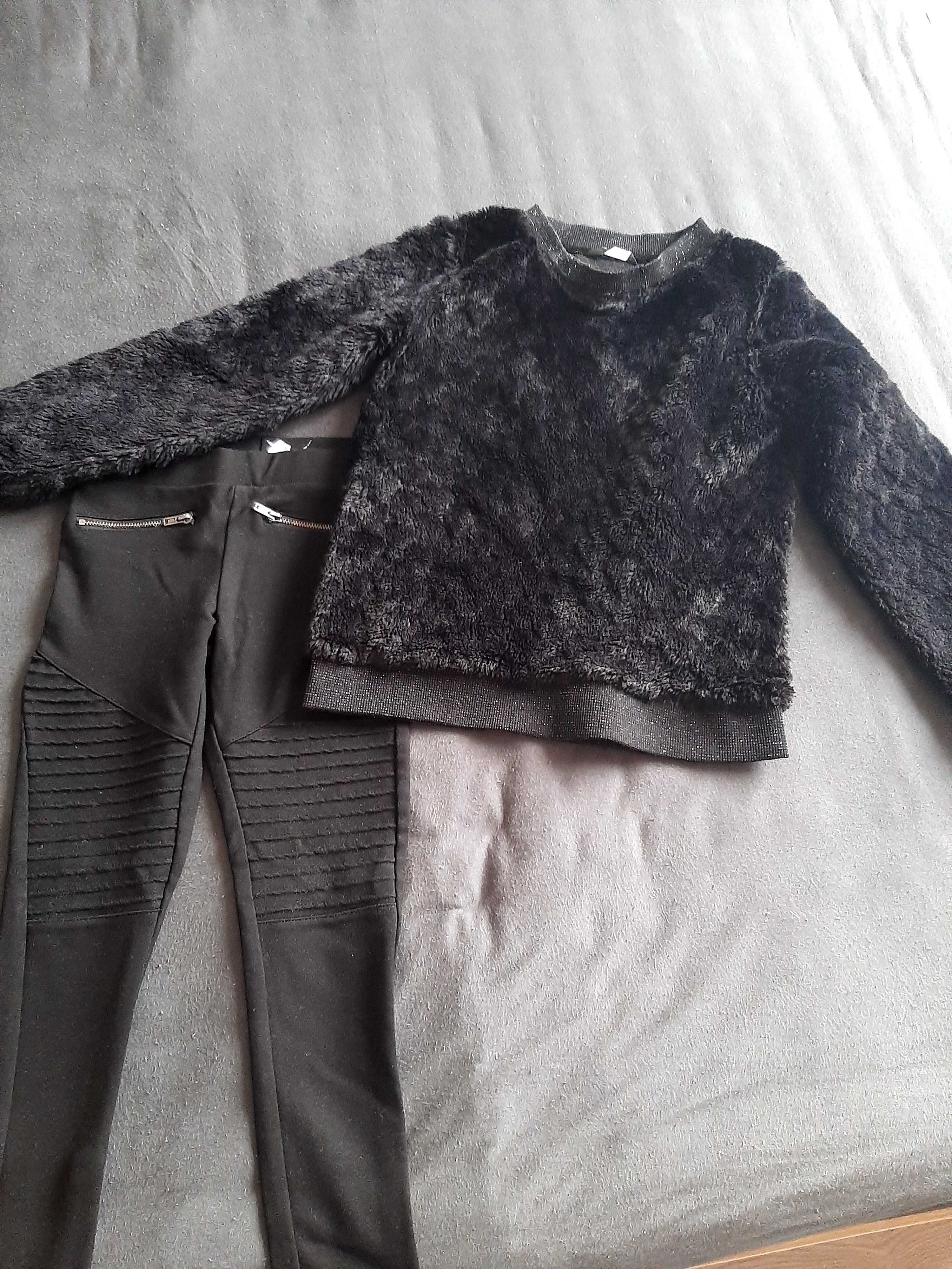 Sweterek plus getry bardziej elegantsze rozm.128 jesień/zima