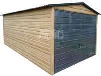 Garaż blaszany 3x6m Brama uchylna Winchester dwuspadowy GP445