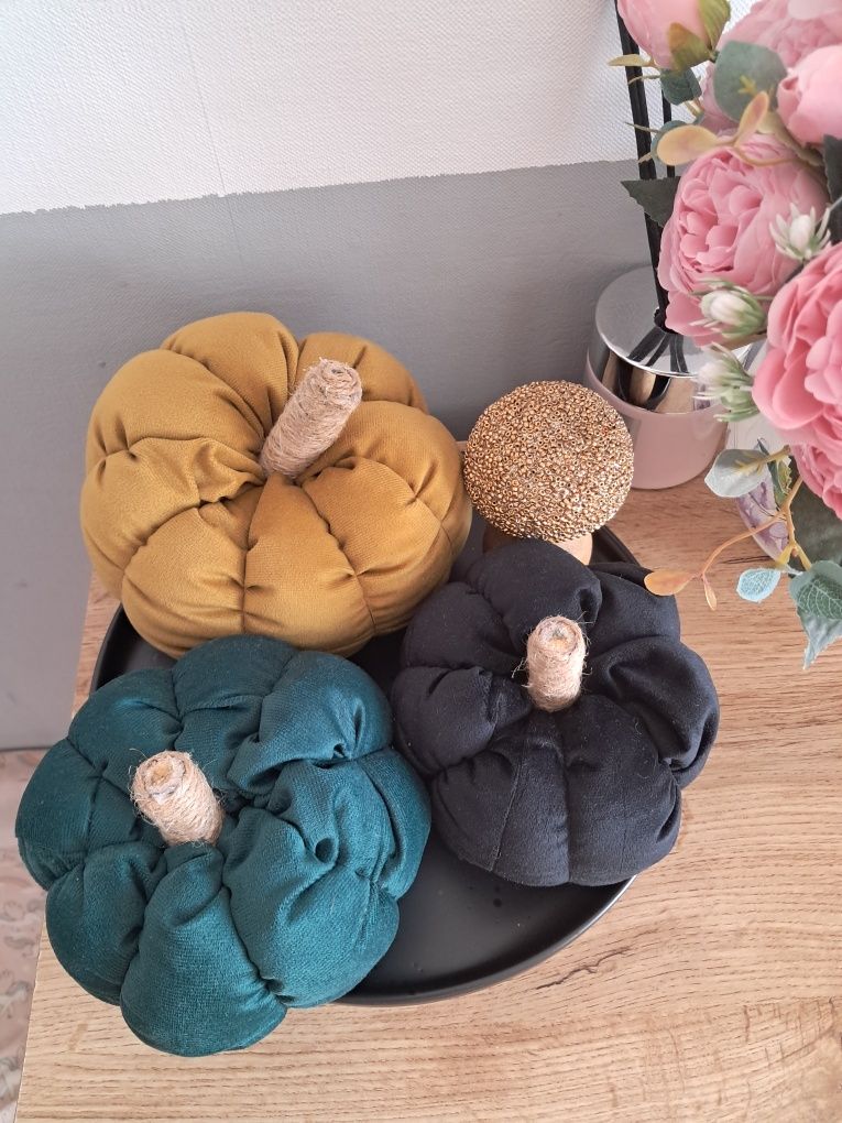 Dynie ozdobne welur velvet zestaw 3 szt
