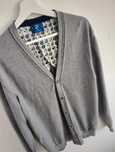 Sweter męski R2 Amsterdam M szary wełniany elegancki cienki premium