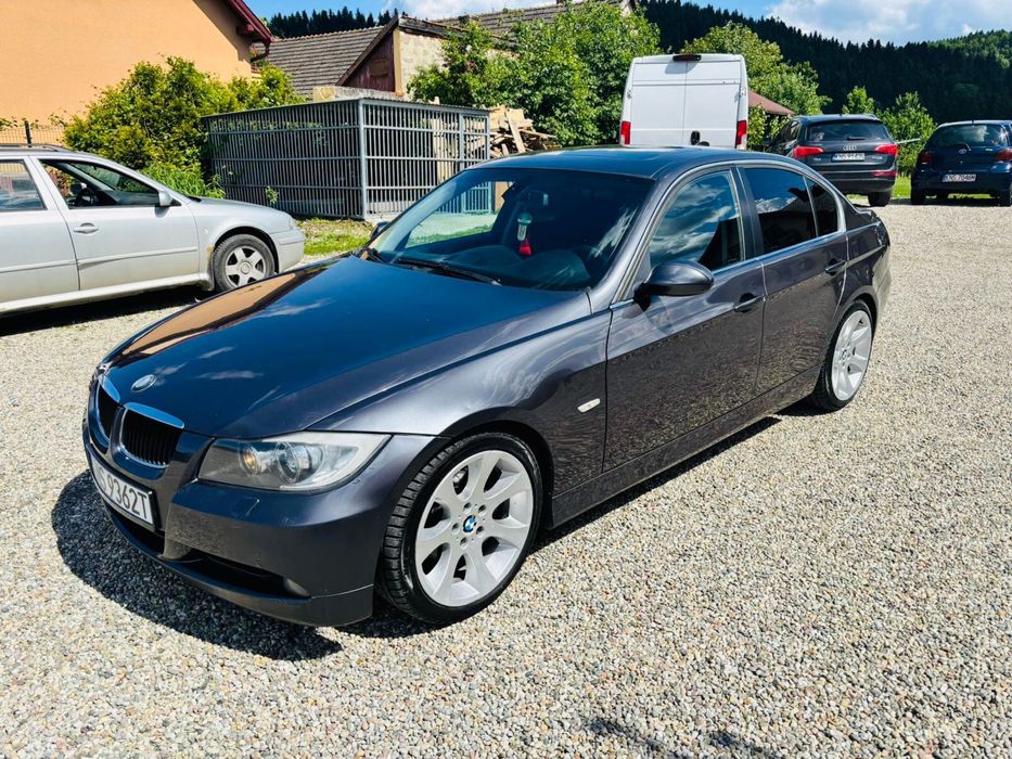 BMW e90/163PS/Automat/PoCeramice!Styling18”/DużaNavi/Skóra/NoweOpony