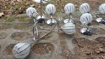 Lampa kinkiety chrom komplet