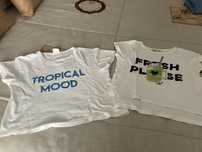 T-shirt tipo top Zara e Tiffosi