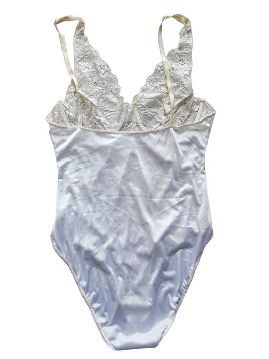 Białe body 36C 80C bielizna damska koronkowa 38,M