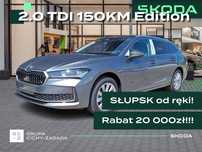 Skoda Superb EDITION 130 2.0 TDI 150KM DSG Kamera 360 ACC Asystent parkowania